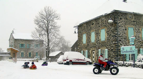 Vakantiehuis Frankrijk Moudeyres winter quad